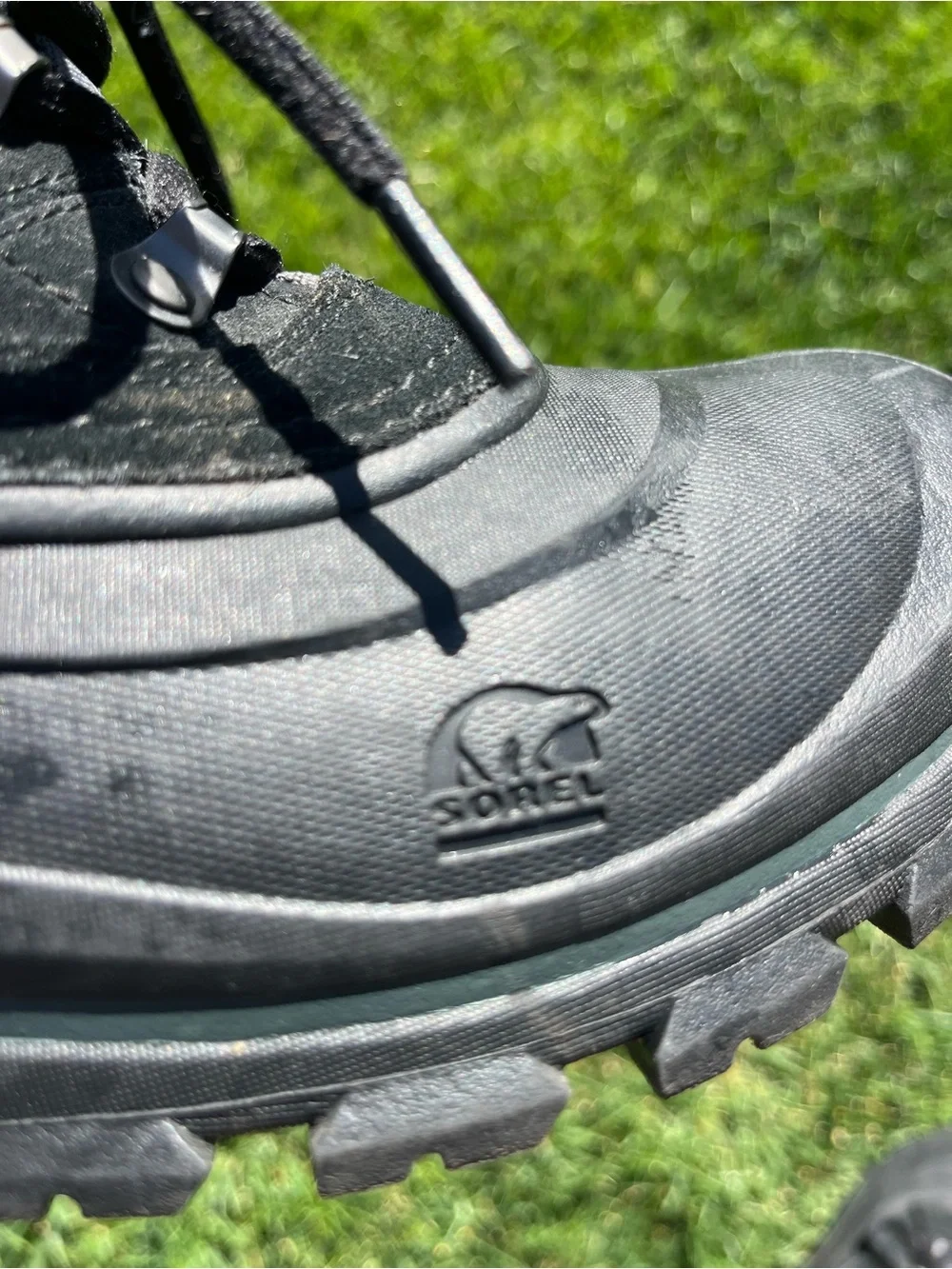Mens Black Sorel Outdoor Lace-Up Boots